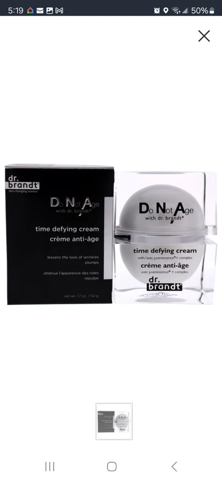 Dr. Brandt DNA Do Not Age Time Defying Cream 1.7oz/50g Anti-AGE FULL SIZE NEW - Image 1 of 1