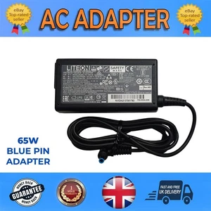FÜR HP PROBOOK 6555B 6470B 6570B 450 65W LAPTOP ADAPTER 4,5 X 3,0 MM BLAUER PIN - Bild 1 von 4