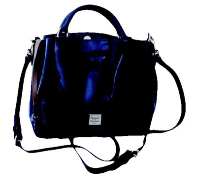 🌷Dooney & Bourke Patente Pequeño Brenna Bolso Cartera - Negro Nuevo con Etiquetas RET $428 Foto 1 de 4