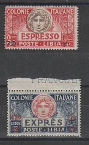 1926 LIBIA ESPRESSI SOPRASTAMPATI 2 VAL MNH MF126737 - Imagen 1 de 3