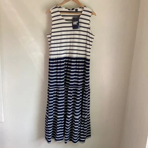 Neu Lands End Damen Modal Mischung Maxikleid Größe L Petite Einzelhandel $ 84 - Bild 1 von 7