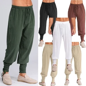 Herren Hose Renaissance Kostüm Piratenhose Gothic Verkleiden Cosplay Viktorianisch - Bild 1 von 37