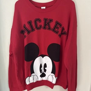 Vtg 90s Disney Mickey Mouse Pullover Sweatshirt Women Sz XXXL Red - Picture 1 of 5