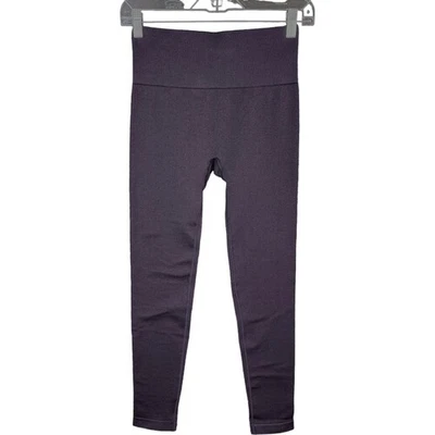 Anybody 提花平滑打底裤黑色中号无缝踝运动裤 — 第 1/4 张图片