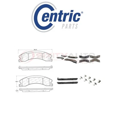 Centric Posi Quiet Ceramic Brake Pads w Shims for 2012-2017 Nissan NV2500 sn Foto 1 de 4
