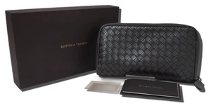 BOTTEGA VENETA Cartera Larga Cremallera Alrededor Auténtica 8040 - Imagen 1 de 12