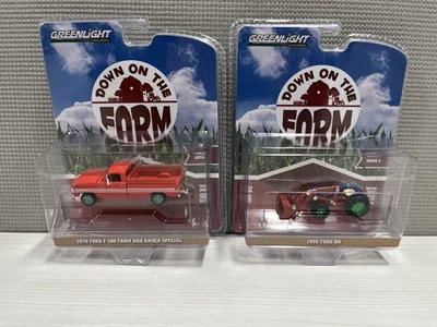 1:64 1970 Ford F100 Truck & 1950 Ford 8N Tractor CHASE UNITS 48080 - Pair - Image 1 of 2
