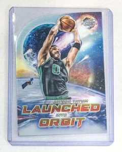 2024 Topps Chrome Jayson Tatum lanciato in orbita inserto Celtics LIO-11 - Foto 1 di 2