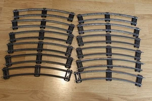 Hornby O Gauge Tinplate 2 Rail Clockwork 2ft Curve Track, Un-banked Sleeper x 12 - Picture 1 of 5