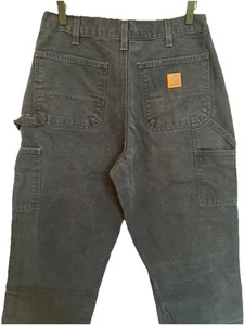 Carhartt Utility Work Pant Mens 33X30 Loose Fit Washed Duck Dark Navy B11-MDT - Picture 1 of 6