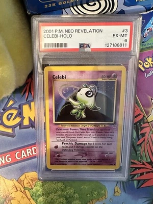 Pokemon Neo Revelation 2001 #3 Celebi - Holo PSA 6 EX-MT - Image 1 of 4