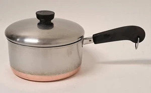 Revere Ware 2 Quart Sauce Pan 90a With Lid Stainless Steel and Copper Bottom - Picture 1 of 11