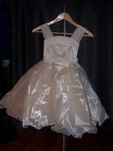 Flower Girl dress satin with petticoat crinoline Cafe Sz 3 Sweetie Pie NWT - Picture 1 of 1