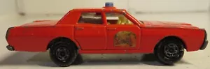 Vintage MATCHBOX LESNEY SUPERFAST QUECKSILBER FIRE CHIEF NR. 59 ODER 73 rot Turbo Fury - Bild 1 von 16