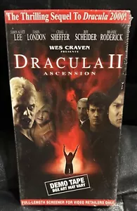 Brandneu versiegelt mit Wasserzeichen seltene DEMO VHS | Wes Craven Dracula II 2 Ascension - Bild 1 von 4
