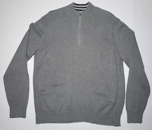 Eddie Bauer Herren grau 1/4 Reißverschluss Langarm Pullover Sweater Größe XL - Bild 1 von 13