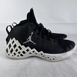Nike Jordan Jumpman Diamond Mid Shoes Sneakers Black White Sz 12 CI1204-001 Men - Picture 1 of 14