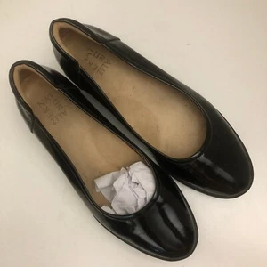 Naturalizer Women's Comfort Pump Wedge Black Patent Shoes - Picture 1 of 14