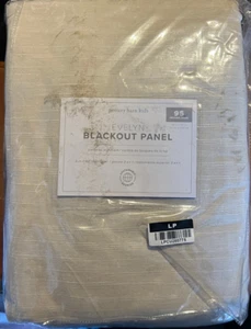 Pottery Barn Kids Evelyn Linen Blackout Curtain Rod Pocket Khaki 44" x 96" - Picture 1 of 1