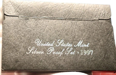 1997 United States Mint Silver Proof Set w/COA Cover