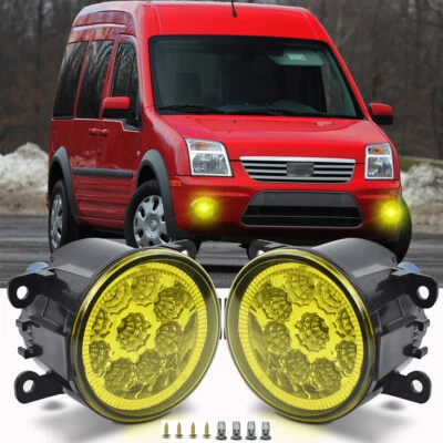 2x luces antiniebla LED transparentes para parachoques para Ford Transit Connect 2011-2017 luces de conducción Foto 1 de 4