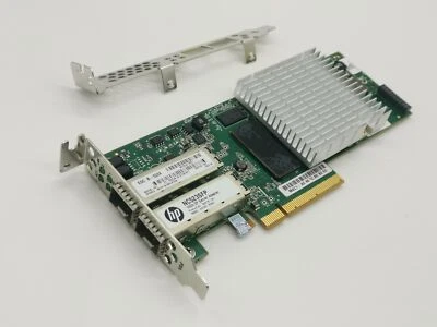 HP NC523SFP QLE3242-HP Dual Port 10Gb Ethernet 10GbE SFP+ PCI-E NIC Network - Image 1 of 4