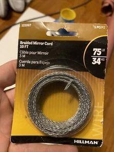 HILLMAN GROUP - FASTENERS/ ANCHOR WIRE 10FT MIRROR CORD CARDED - Picture 1 of 3