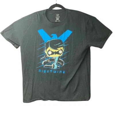 Pop Tees Nightwing graphic print On Black Shirt - Image 1 of 4