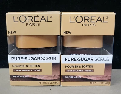 L'oreal Pure-Sugar Scrub 3 Pure Sugars + Cocoa 2 pack - Image 1 of 2