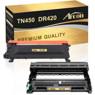 Tóner TN420 / DR420 batería compatible con Brother TN450 MFC-7360N HL-2240 2270DW DCP-7065DN Foto 1 de 4