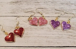 Adorables Pendientes de San Valentín Pendientes de Corazón Pendientes Brillantes - Imagen 1 de 5