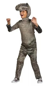 Disguise Jurassic World Boys T-Rex 2-PC Glowing Eyes Mask Halloween Costume: 7-8 - Picture 1 of 7