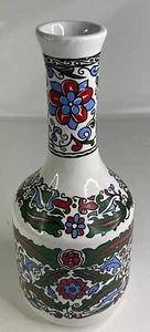 Vtg 10” Hand Made Colorful Metaxa Greek Porcelain Vase Liquor Bottle Decanter - Picture 1 of 4