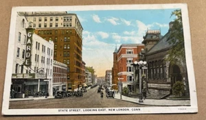 UNBENUTZTE .01 POSTKARTE - STATE STREET, NEW LONDON, CT. - SAMMELALBUM ZIEHEN - Bild 1 von 2