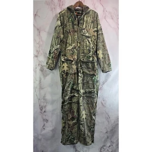 Game Winner Coveralls Men Medium Woodland Camo Hood Mossy Oak Break Up Infinity  - Picture 1 of 14