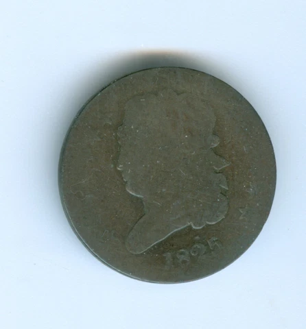 1825 HALF CENT --CIRCULATED Cover