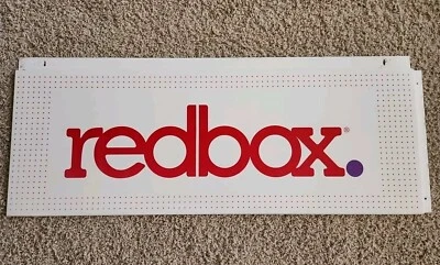 REDBOX RENTAL KIOSK METAL SIGN 3FT COLLECTIBLE DVD BLURAY MOVIE CASE PARTS #2 - Image 1 of 4