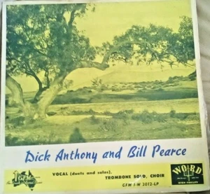 RECORD DICK ANTHONY AND BILL PEARCE GFM RECORDS TROMBONE SOLO CHOIR GOSPEL - Picture 1 of 2