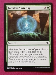Magic The Gathering FATE REFORGED FORMLESS NURTURING green card MTG - Picture 1 of 2