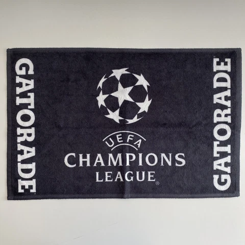 New UEFA Champions League Gatorade Black Towel 15.5" x 24.75" Printed in the USA Cover