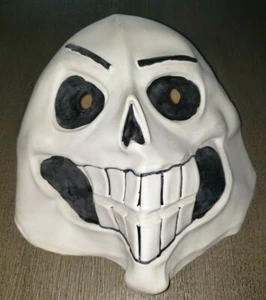 MEN TEEN BOY WHITE SKULL HALLOWEEN MASK NEW NWOT one size fits most SKELETON - Picture 1 of 2