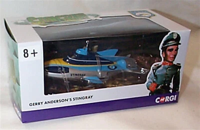 Corgi Stingray Gerry Anderson Diecast Model CC01001 with stand and rockets NEW - Image 1 of 3