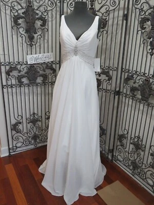 VESTIDO DE NOVIA FORMAL P110 MAGGIE SOTTERO SD5233 TALLA 10 CUENTAS MARFIL $1499 Foto 1 de 4
