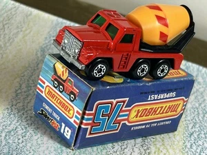 Matchbox Lesney # 19 Superfast Cement Truck VNMint + VGBox red yellow - Picture 1 of 6