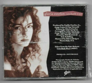 GLORIA ESTEFAN CUTS BOTH WAYS RARE USA PROMO CD SINGLE FROM 1990, SEALED - Picture 1 of 2