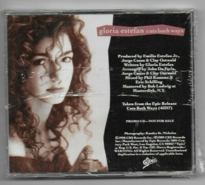 GLORIA ESTEFAN CUTS BOTH WAYS RARE USA PROMO CD SINGLE FROM 1990, SEALED - Image 1 of 2