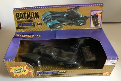 BATIMÓVIL CONTROL REMOTO BATMAN DE COLECCIÓN #4431 CON TURBINA + LUZ TOYBIZ 1989 NUEVO #2 Foto 1 de 2