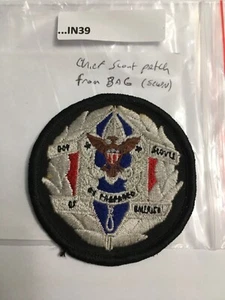 CHIEF SCOUT PATCH FROM LUGGAGE SEWN IN39 - Picture 1 of 2