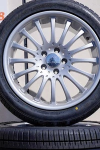 🏁 Seltene Carlsson Alufelgen 8,5J/10Jx18 Zoll – neu pulverbesch.+neue Bereifung - Bild 1 von 20