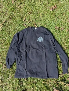 Herren X-LARGE schwarz robust Erde Outfitters Largemouth Fisch Langarmshirt - Bild 1 von 7